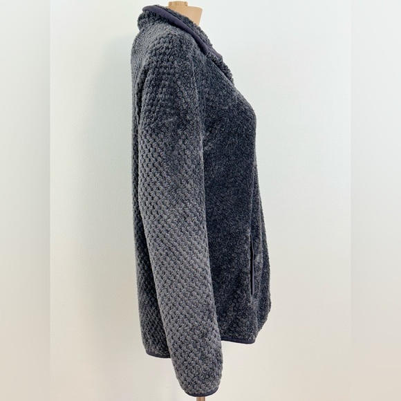 Simply Southern Women's Pullover Sherpa Fleece, Trim Mock Neck, Size Medium - Picture 4 of 12